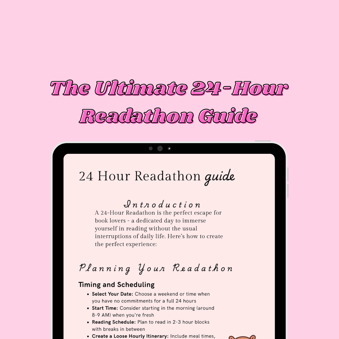 24-hour readathon digital planner