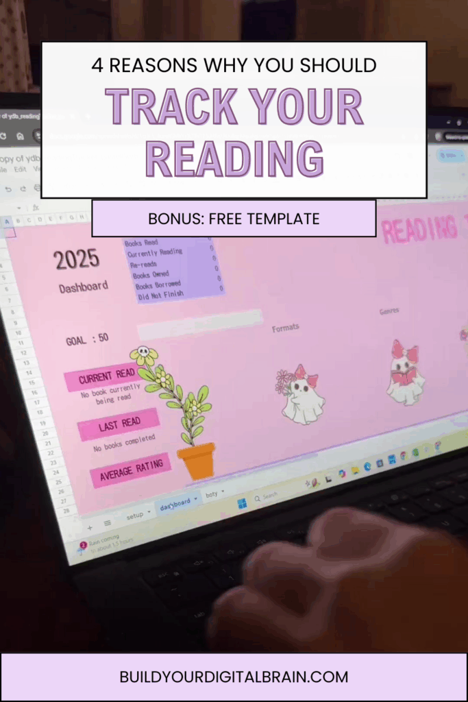 track your reading pin
