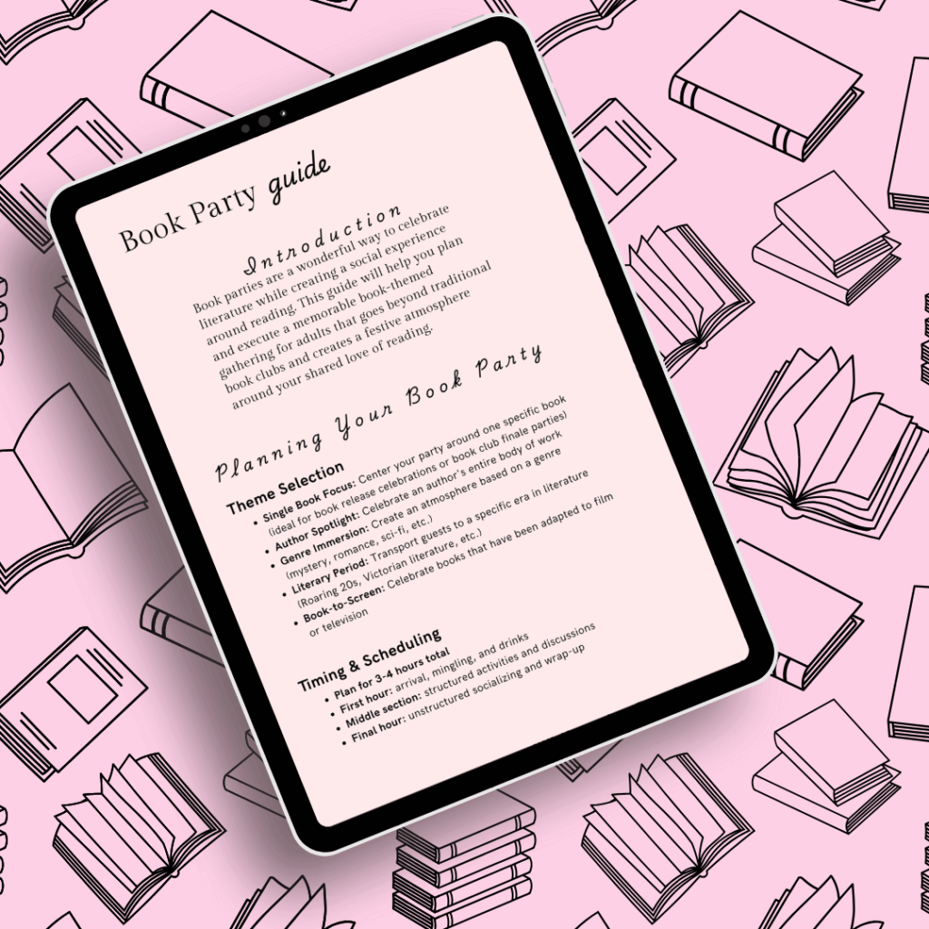 host a book party img